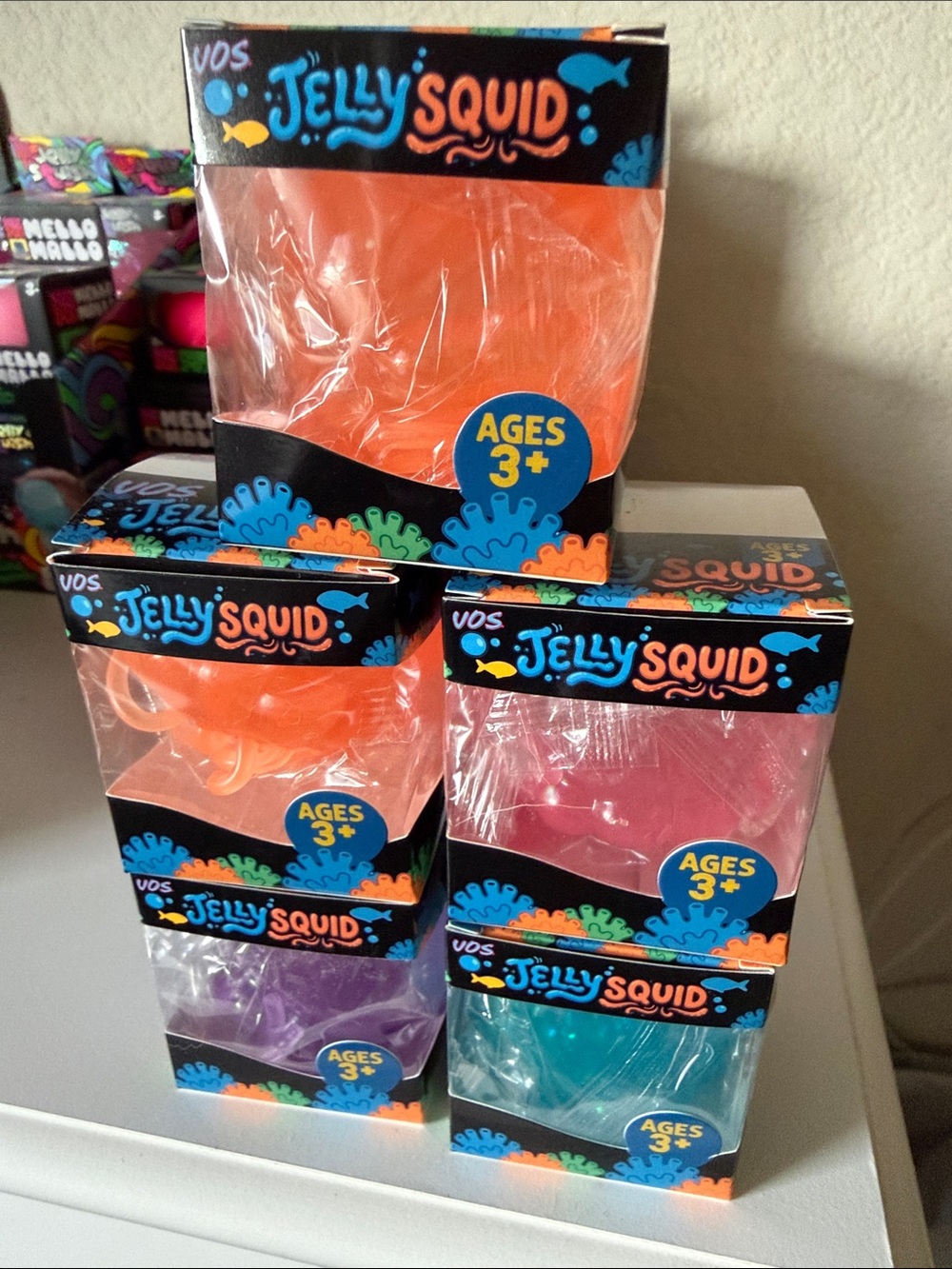 🪼🪼JELLY SQUID SQUISHY - Orange, Pink, Purple, Teal🪼🪼🪼🧡💜🩷BUNDLE PRICE🧡💜🩷